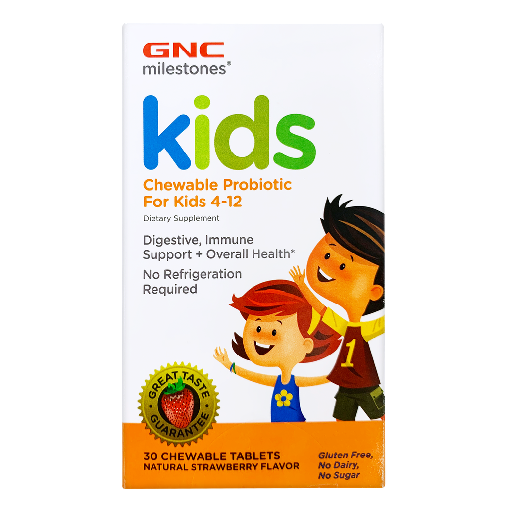GNC milestones® Kids Chewable Probiotic For Kids 4-12 30s