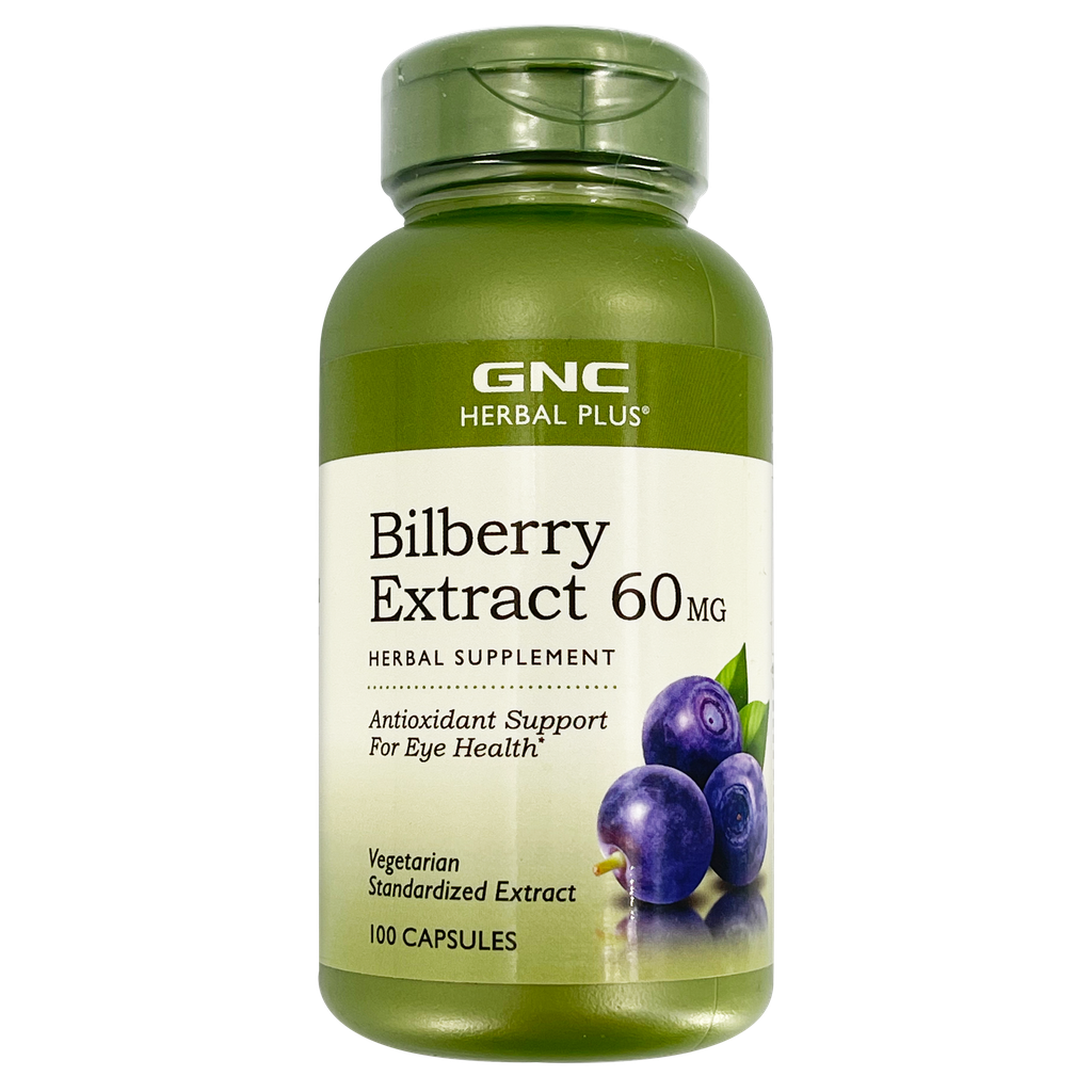 [048107128944] GNC Herbal Plus® Bilberry Extract 60MG 100s