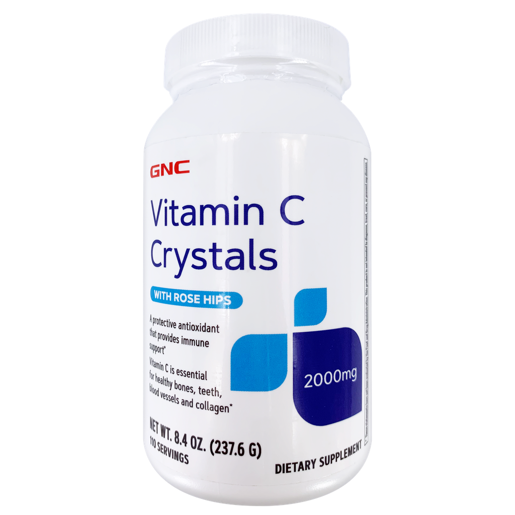 [048107211417] GNC Vitamin C Crystals With Rose Hips 2000 mg 110s