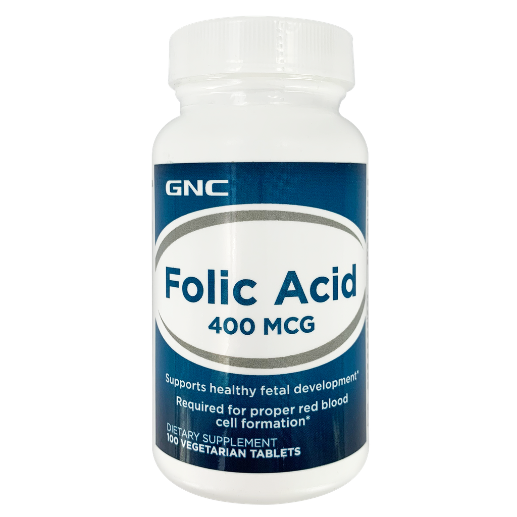 [048107121280] GNC Folid Acid 400mcg 100s