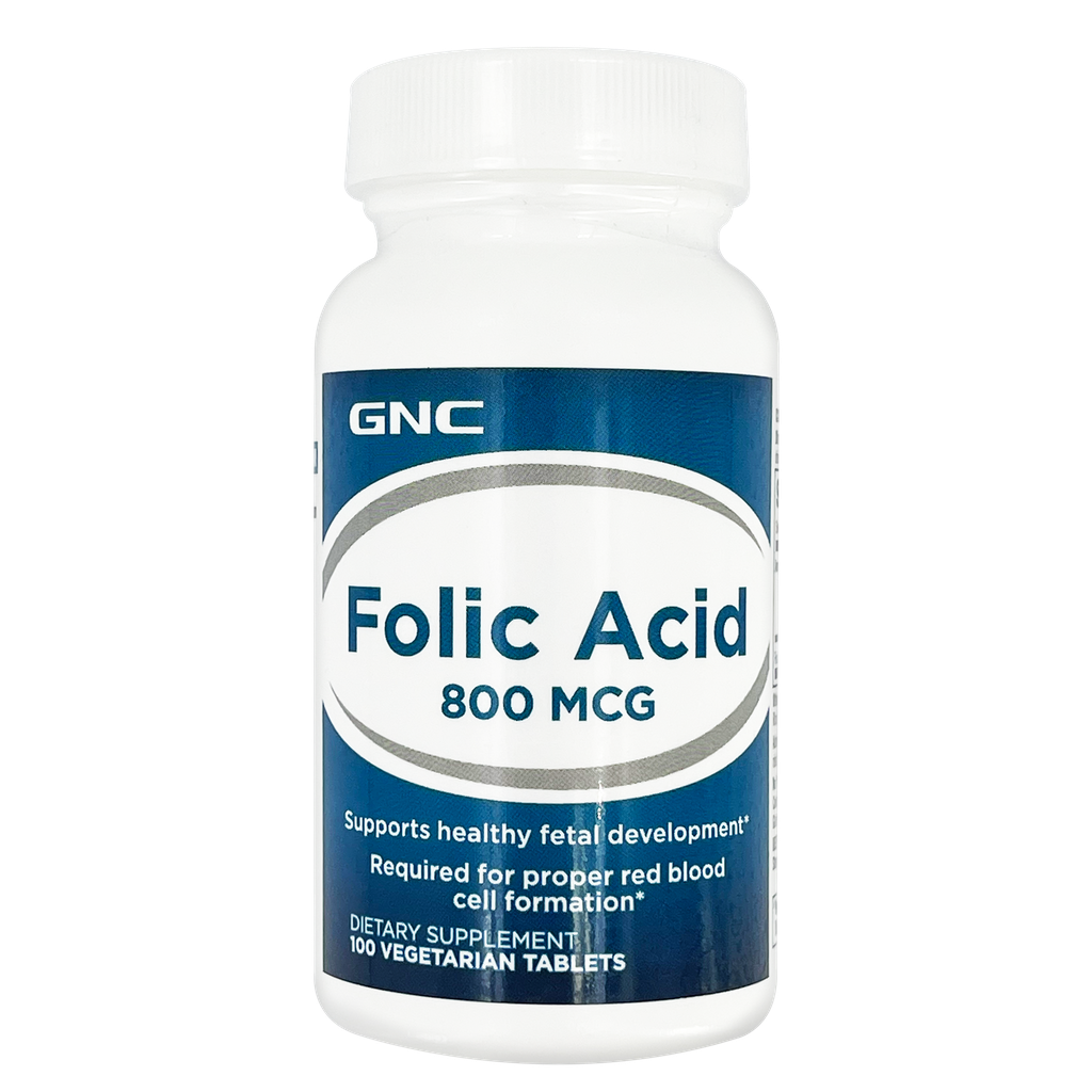 [048107121402] GNC Folic Acid 800 mcg 100s