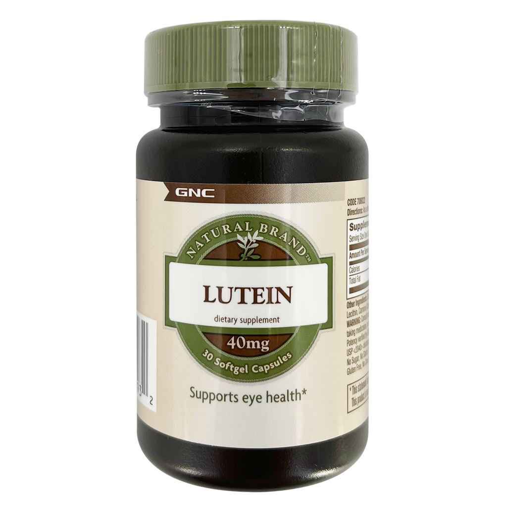 [048107178932] GNC Natural Brand™ Lutein 40mg 30s