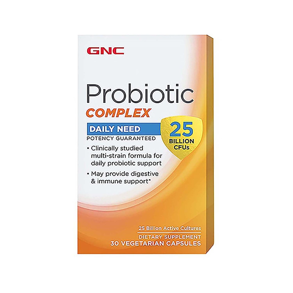 [048107173722] GNC Probiotic Complex - 25 Billion CFUs 30s