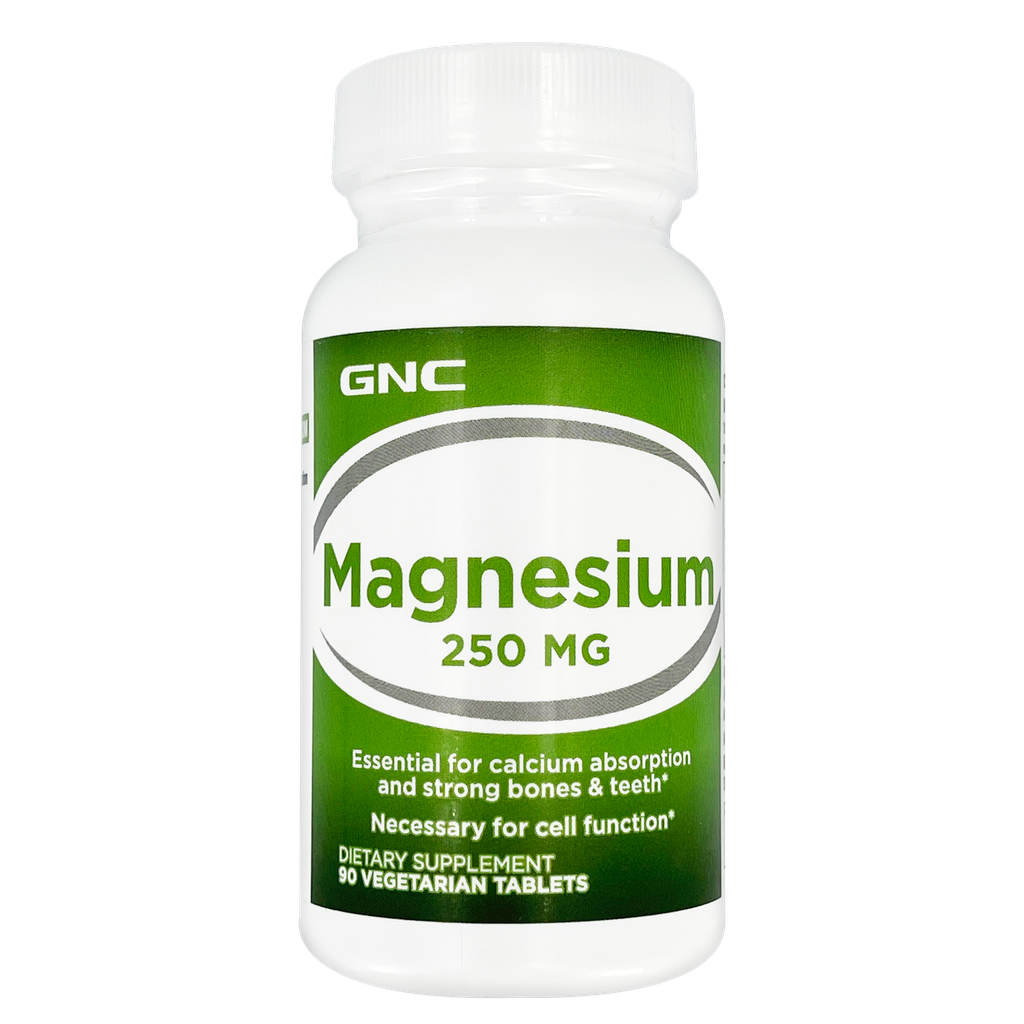 [048107121709] GNC Magnesium Vegetarian Tablets 250mg 90s