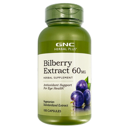 [048107128944] GNC Herbal Plus® Bilberry Extract 60MG 100s