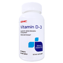 [048107205881] 
GNC Vitamin D-3 1,000IU 180s